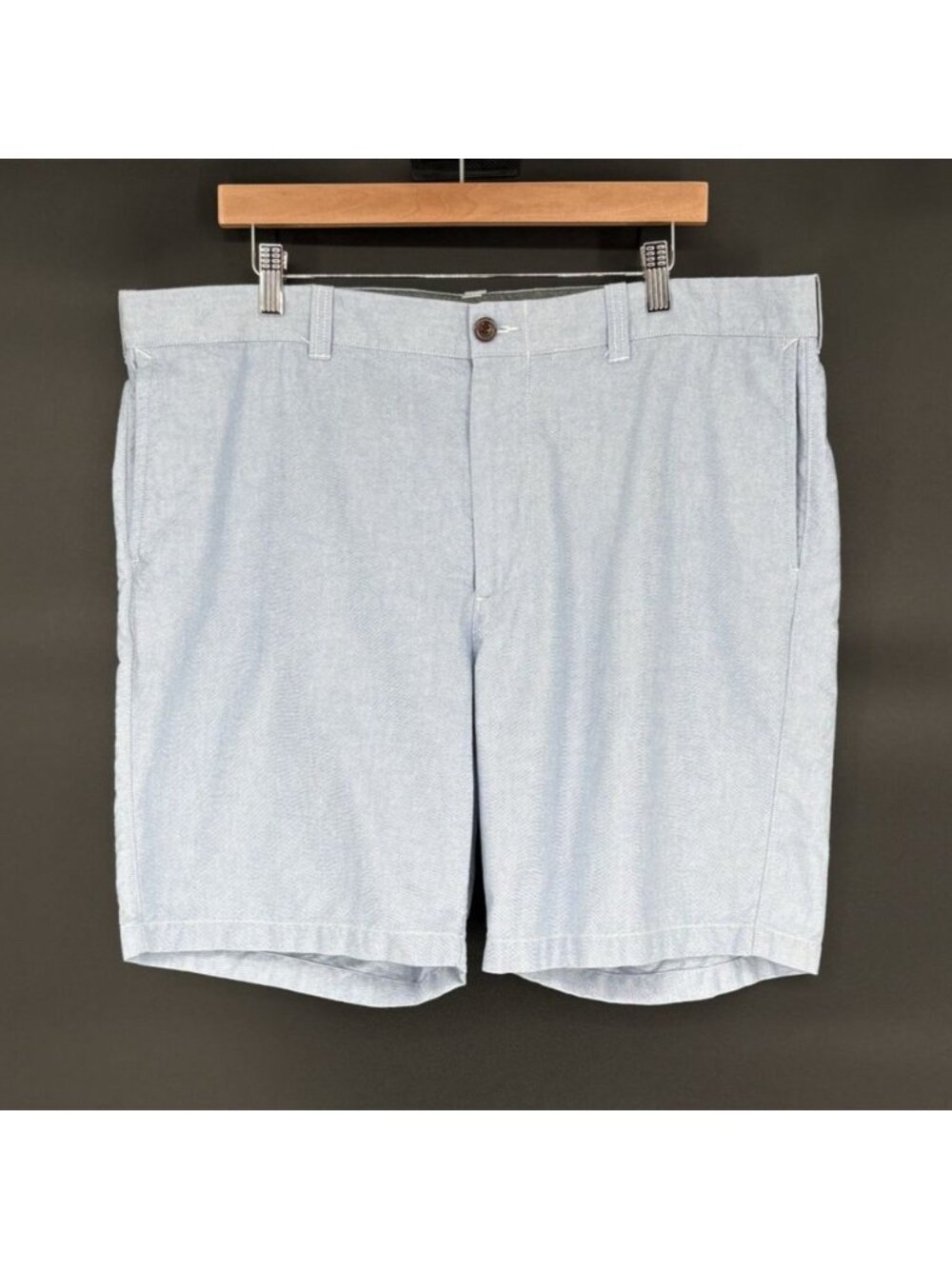 J.Crew Men's 9" Oxford Shorts Size 40 Light Blue Cotton Chino Preppy Coastal